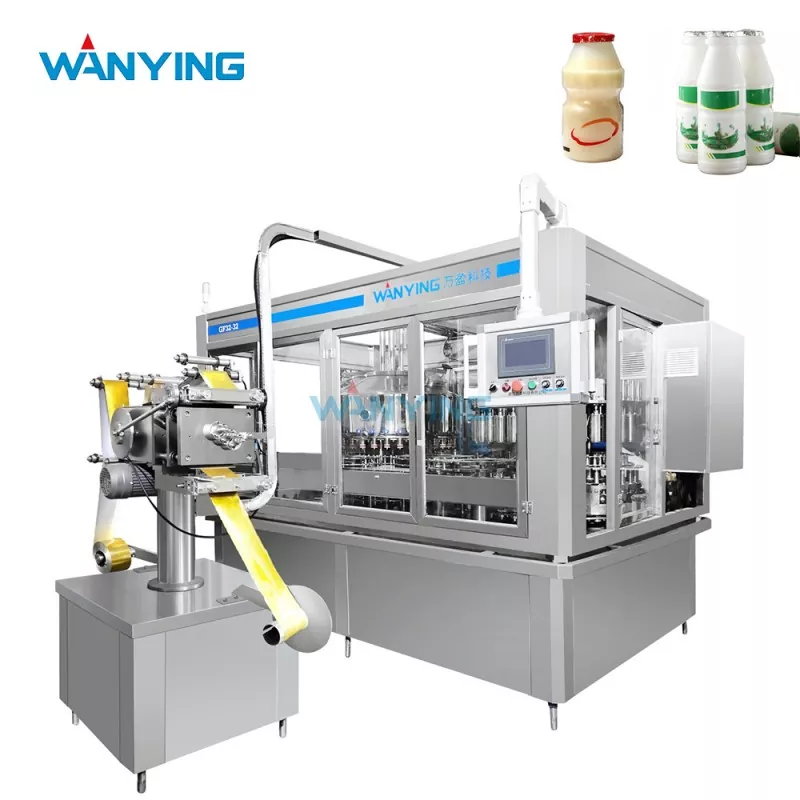 Abfüll- und Aluminiumfolien-Verschließmaschine